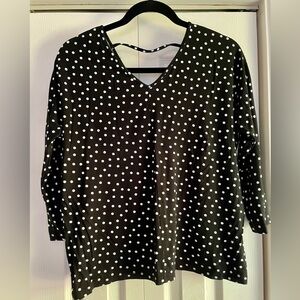 Excellent Condition Ava Sky Polka Dot top